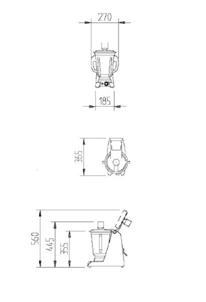 SB 4 23010 (25) Hällde Mixer-Blender